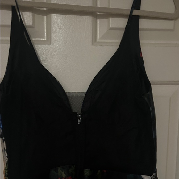 Sequin Hearts Floral High Low Dress - Black, Red, Blue - Picture 4 of 9